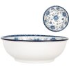 Clayre & Eef 6CEPS0003 Керамическая чаша бело-голубая Ø 19x7 см 750 мл