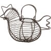 Clayre & Eef 6Y5702 Korb Huhn Landhausstil Braun Eisen 23x14x17 cm