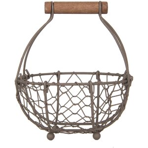Clayre & Eef 6Y5705 Korb Braun Ø 14x7/17 cm...