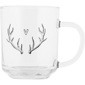 Clayre & Eef NWVGL0003 Teeglas 200 ml transparent mit...