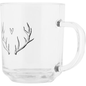 Clayre & Eef NWVGL0003 Teeglas 200 ml transparent mit...