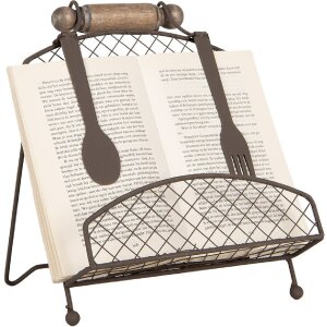 Clayre & Eef 6Y5708 Подставка для книг коричневая железная 23x21x31 см Стиль кантри