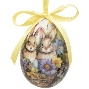 Clayre & Eef 65901 Украшение подвесное Набор яиц 12 Ø 4x5 см в стиле кантри