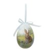 Clayre & Eef 65912 Dekoration Hänger Ei Set 6 Pastell Landhausstil Ø 7x10 cm