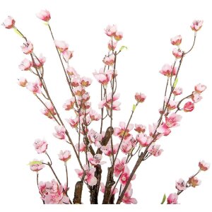 Clayre & Eef 6PL0372 Deko Baum Rosa 18x18x70 cm Kunststoff