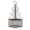 Clayre & Eef 6Y5704 Weihnachtsbaum Braun Eisen 9x9x22 cm Dekoration