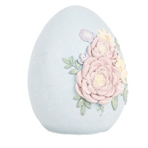 Clayre & Eef 6PR5181 Deko Ei Polyresin Blau Rosa...