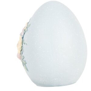 Clayre & Eef 6PR5181 Декоративное яйцо Полирезин Синий Розовый 10x11x13 см