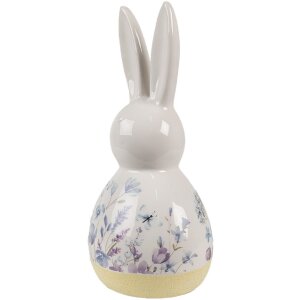 Clayre & Eef 6CE2015 Deko Kaninchen Weiß Blau...