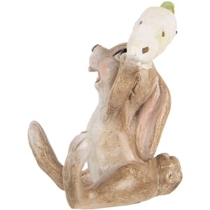 Clayre & Eef 6PR5237 Deko Kaninchen Beige 6x5x7 cm Polyresin
