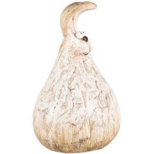 Clayre & Eef 6PR5268 Deko Kaninchen Beige 10x9x14 cm Landhausstil