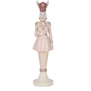 Clayre & Eef 6PR5120 Deko Kaninchen Weiß Rosa...