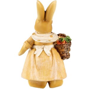 Clayre & Eef 6PR5235 Deko Kaninchen Braun Beige 7x6x13 cm Landhausstil