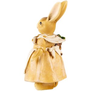Clayre & Eef 6PR5235 Deko Kaninchen Braun Beige 7x6x13 cm Landhausstil