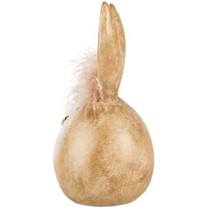 Clayre & Eef 6PR5267 Deko Kaninchen Beige Ø 11x21 cm Landhausstil