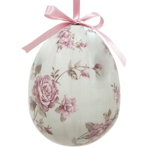 Clayre & Eef 65913 Dekohänger Ei Set 2 Mehrfarbig Ø 9x12 cm