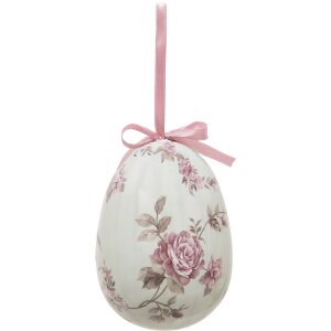 Clayre & Eef 65913 Dekohänger Ei Set 2 Mehrfarbig Ø 9x12 cm