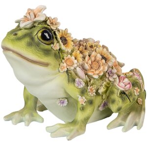 Clayre & Eef 6PR5109 Deko Frosch Grün Orange...