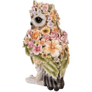 Clayre & Eef 6PR5112 Декоративная сова коричнево-розовая 21x18x31 см Стиль кантри