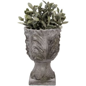 Clayre & Eef 6TE0566 Blumentopf Stein Grau Antik...