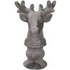 Clayre & Eef 6TE0568 Dekoration Hirsch Stein Grau 17x14x26 cm