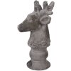 Clayre & Eef 6TE0568 Dekoration Hirsch Stein Grau 17x14x26 cm