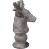 Clayre & Eef 6TE0568 Dekoration Hirsch Stein Grau 17x14x26 cm