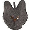 Clayre & Eef TW0619 Dekoration Katze Grau 20x14x22 cm