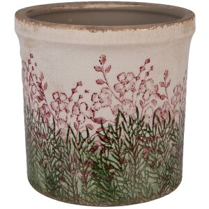 Clayre & Eef 6CE2017L Blumentopf Keramik Beige...