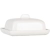 Clayre & Eef 6CE2045 Butterdose Keramik Weiß 9x8x5 cm