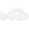 Clayre & Eef 6CEBO0196 Schüssel Fisch Weiß Keramik 30x15x3 cm 150 ml