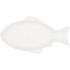 Clayre & Eef 6CEBO0199XS Schale Fisch Keramik Weiß 27x14x3 cm 125 ml