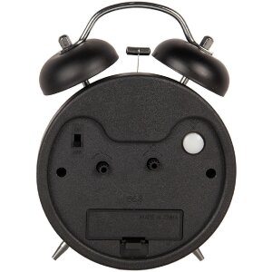 Clayre & Eef 6AC0031Z Будильник аналоговый черный 12x6x17 см металл стекло