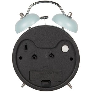 Clayre & Eef 6AC0032LBL Wecker Analog Blau 9x5x13 cm Metall Glas