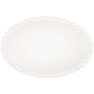 Clayre & Eef 6CEBO0204 Schale Weiß 12x8x4 cm 75 ml