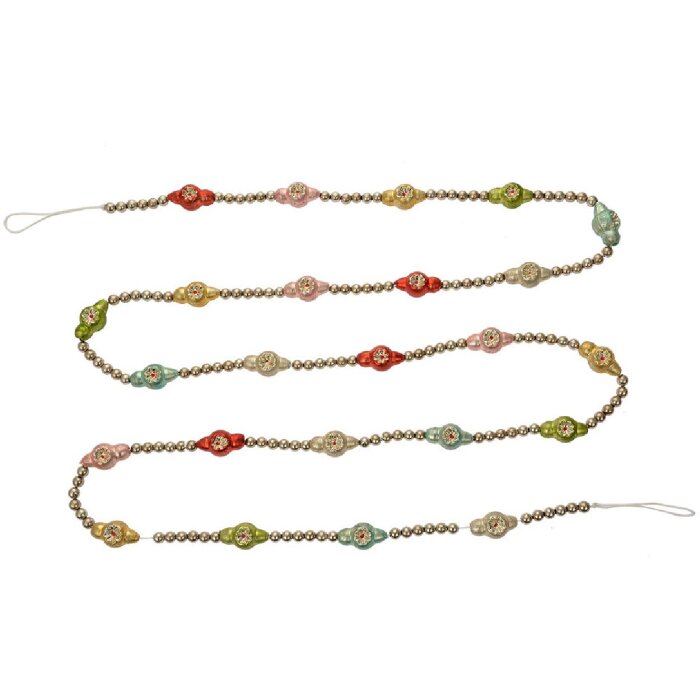 Clayre & Eef 65993 Weihnachtsgirlande Silber 180 cm festliche Deko