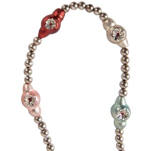 Clayre & Eef 65993 Weihnachtsgirlande Silber 180 cm...