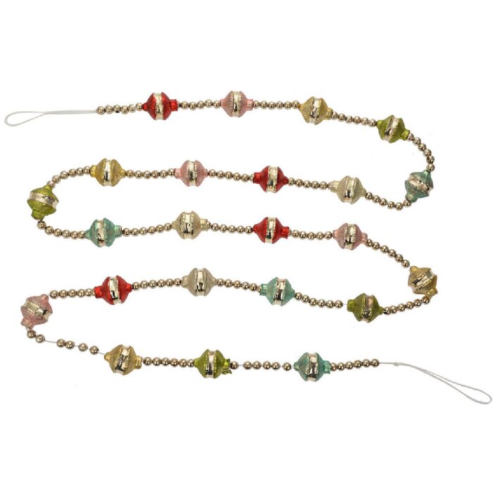 Clayre & Eef 65995 Рождественская гирлянда Серебро 180 см Праздничное украшение