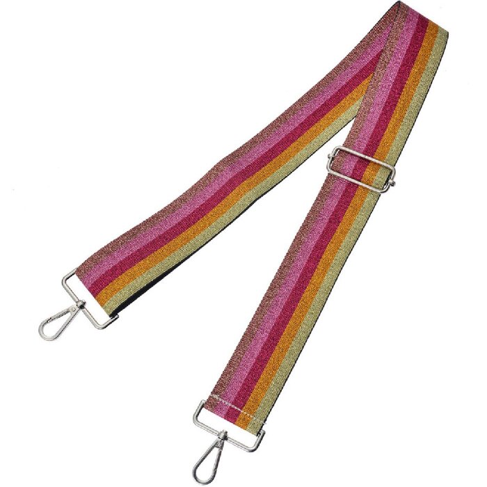 Juleeze JZBS0002 Taschengurt Rosa Gold Orange 5x140 cm verstellbar