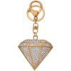 Juleeze JZKC0181 Schlüsselanhänger Gold Weiß Eisen 5x2x6 cm Diamant Kristalle