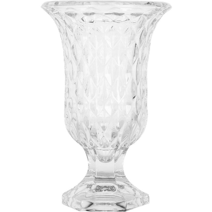 Clayre & Eef 6GL5030 Vase Glas Transparent Ø 12 cm Höhe 19 cm