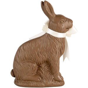 Фигурка кролика Clayre & Eef в стиле кантри из полирезины коричнево-белая 9x4x13 см