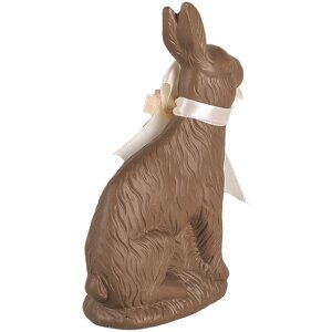 Фигурка кролика Clayre & Eef в стиле кантри из полирезины коричнево-белая 9x4x13 см
