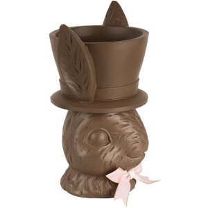 Clayre & Eef 6PR5206 Dekoration Kaninchen Braun Rosa 21x15x26 cm