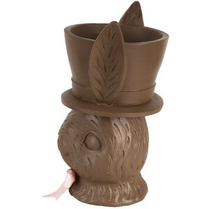 Clayre & Eef 6PR5206 Dekoration Kaninchen Braun Rosa 21x15x26 cm