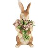 Clayre & Eef Украшение Кролик Полирезин Коричневый Бежевый 19x23x39 см Загородный дом