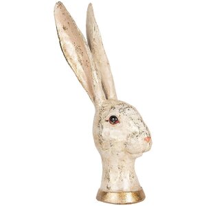 Clayre & Eef Deko-Kaninchen Polyresin Beige Gold...