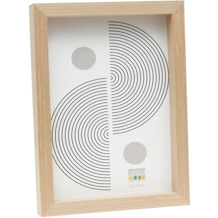 Deknudt S68XH3 фоторамка дерево светлое 13x18 см простое прозрачное стекло МДФ