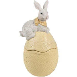 Clayre & Eef 6PR5129 Schale mit Deckel Osterhase auf...
