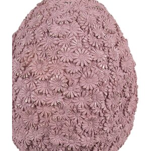 Clayre & Eef Deko Ei Ø 13x28 cm Landhausstil Rosa Braun Polyresin